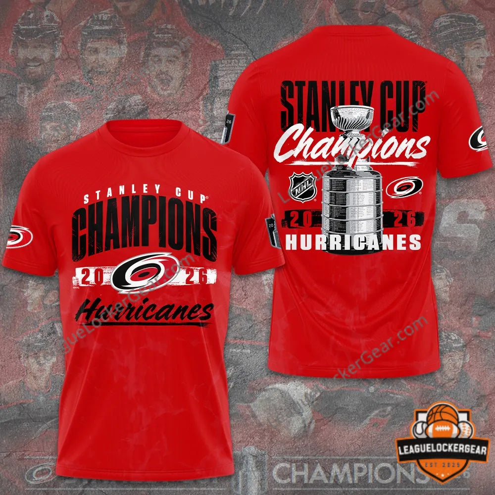 Carolina Hurricanes Stanley Cup Champions 2026 T-Shirt - LeagueLockerGear
