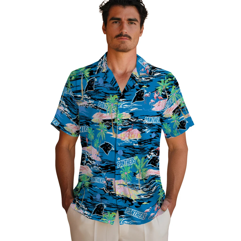 Carolina Panthers Hawaiian Shirt - Hawaii Island | Hula Hawaiian Shirts
