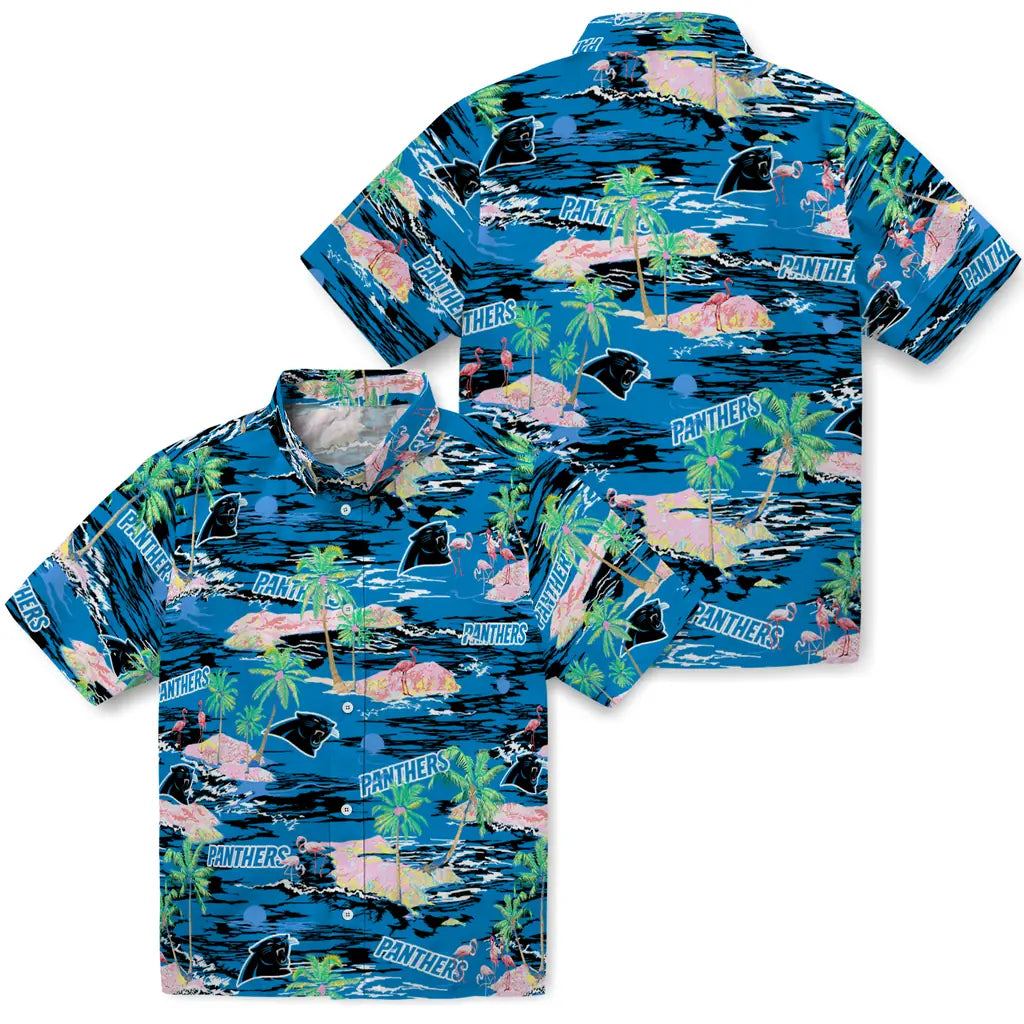Carolina Panthers Hawaiian Shirt - Hawaii Island | Hula Hawaiian Shirts