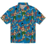 Carolina Panthers Hawaiian Shirt - Hawaiian Girls Design | Hula Hawaiian Shirts