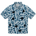 Carolina Panthers Hawaiian Shirt - Hibiscus Motif | Hula Hawaiian Shirts