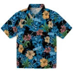 Carolina Panthers Hawaiian Shirt - Hibiscus Tiki Jungle | Hula Hawaiian Shirts