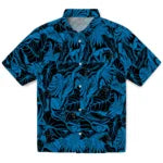 Carolina Panthers Hawaiian Shirt - Monstera Layer | Hula Hawaiian Shirts