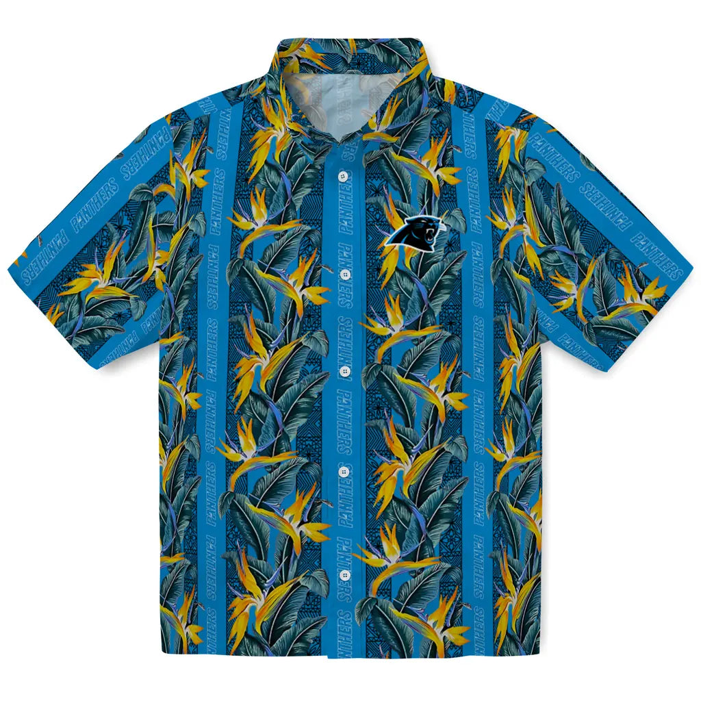 Carolina Panthers Hawaiian Shirt - Paradise Vines | Hula Hawaiian Shirts