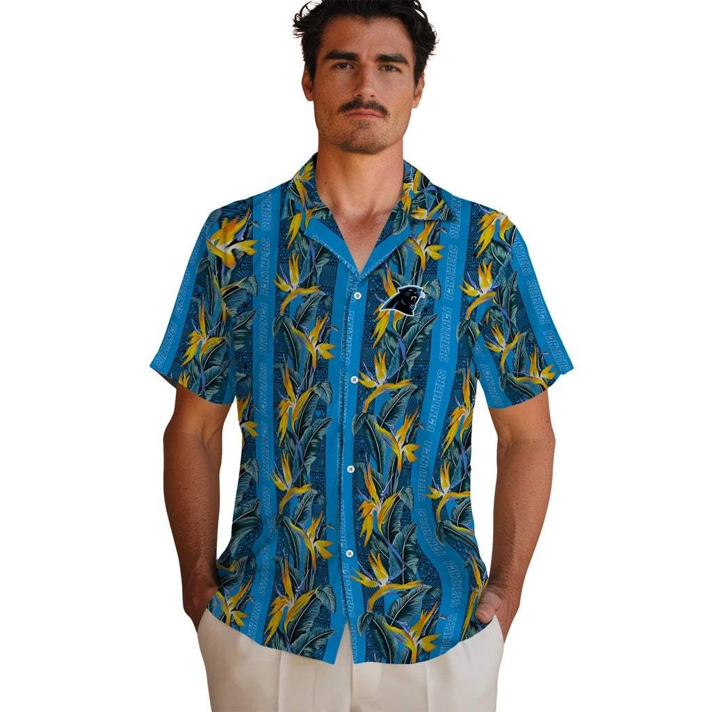 Carolina Panthers Hawaiian Shirt - Paradise Vines | Hula Hawaiian Shirts