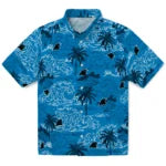 Carolina Panthers Hawaiian Shirt - Wave Palm | Hula Hawaiian Shirts