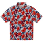 Central Michigan Chippewas Hawaiian Shirt - Hibiscus Fiesta | Hula Hawaiian Shirts