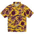 Central Michigan Chippewas Hawaiian Shirt - Palm Sunset | Hula Hawaiian Shirts