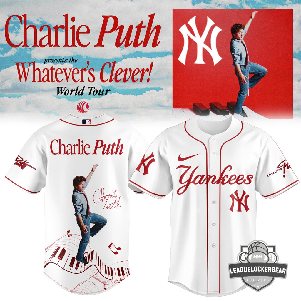 MLB All Team x Charlie Puth Whatever's Clever! World Tour Baseball Jersey - LeagueLockerGear