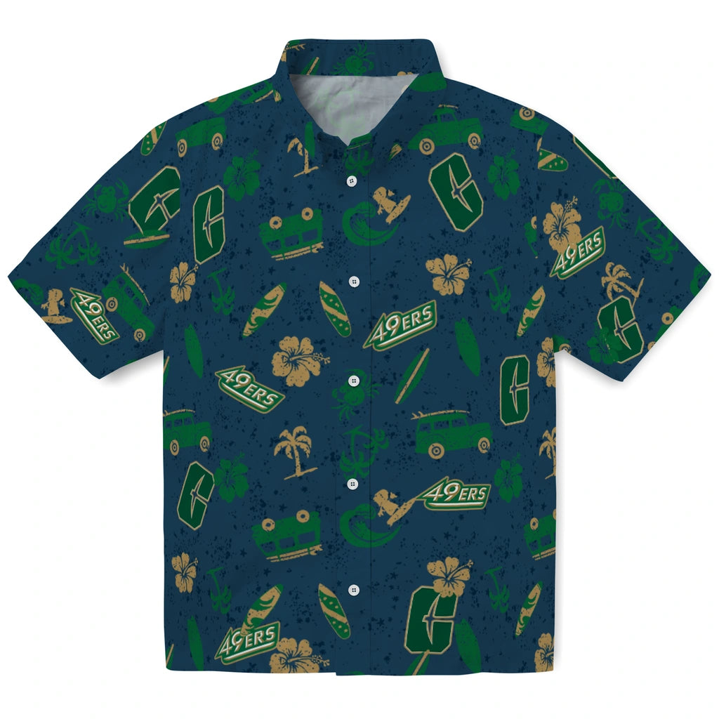 Charlotte 49ers Hawaiian Shirt - Beach Vibe | Hula Hawaiian Shirts