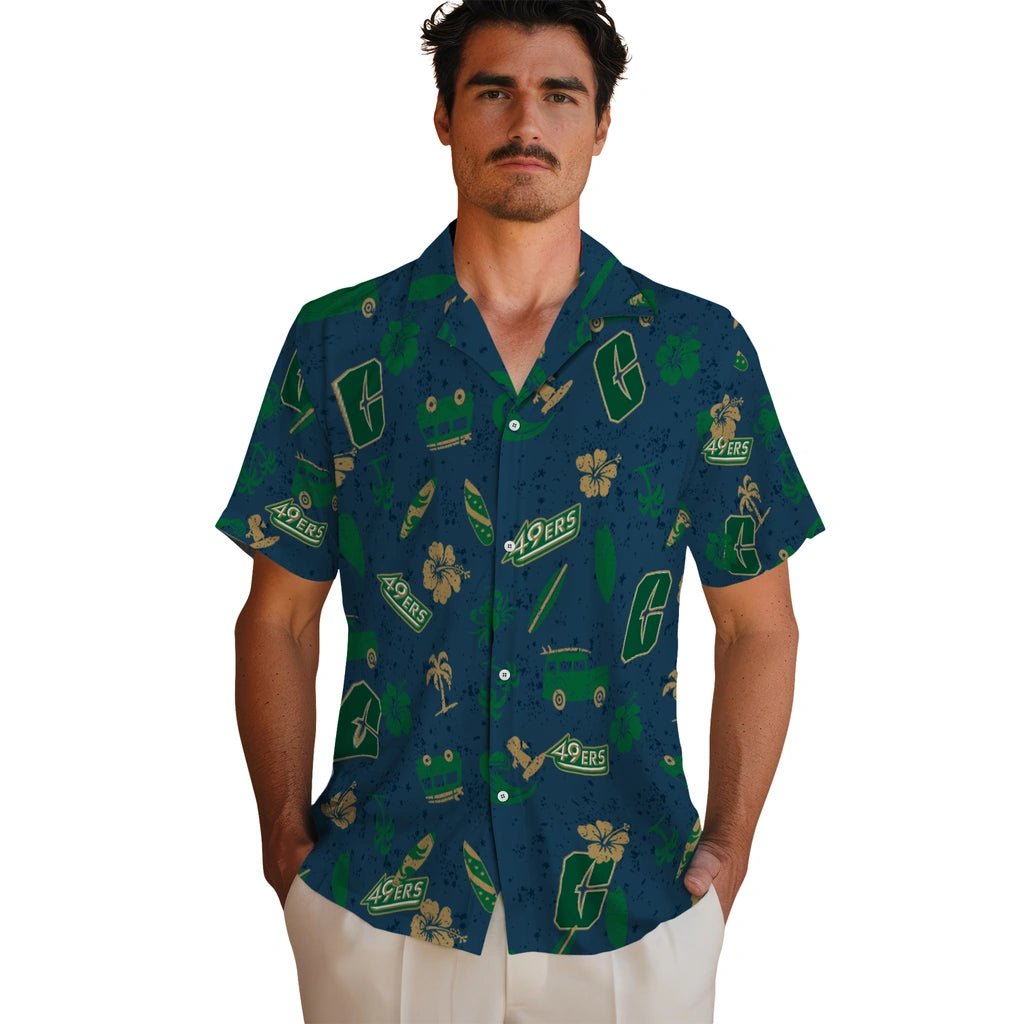 Charlotte 49ers Hawaiian Shirt - Beach Vibe | Hula Hawaiian Shirts