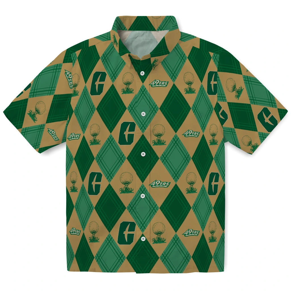 Charlotte 49ers Hawaiian Shirt - Golfing Plaid | Hula Hawaiian Shirts