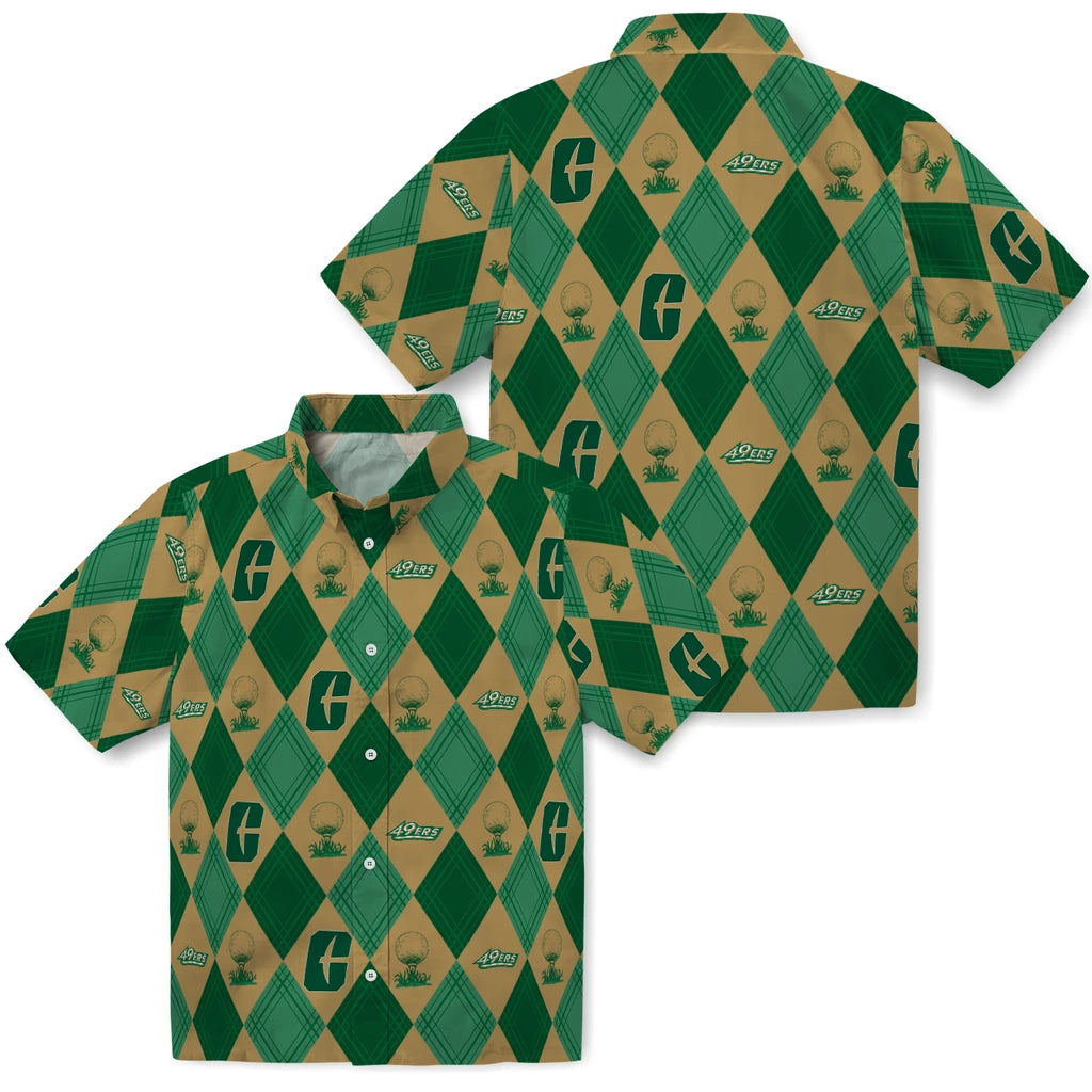 Charlotte 49ers Hawaiian Shirt - Golfing Plaid | Hula Hawaiian Shirts