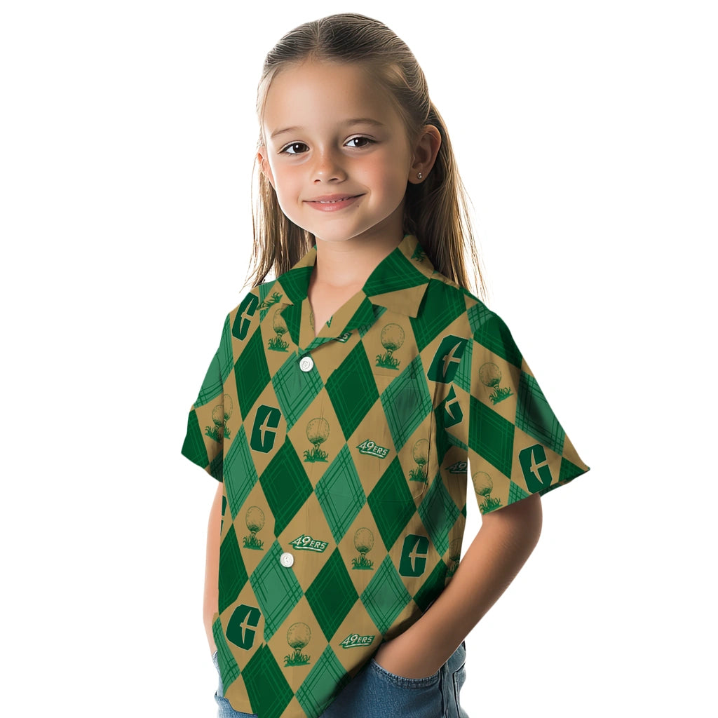 Charlotte 49ers Hawaiian Shirt - Golfing Plaid | Hula Hawaiian Shirts