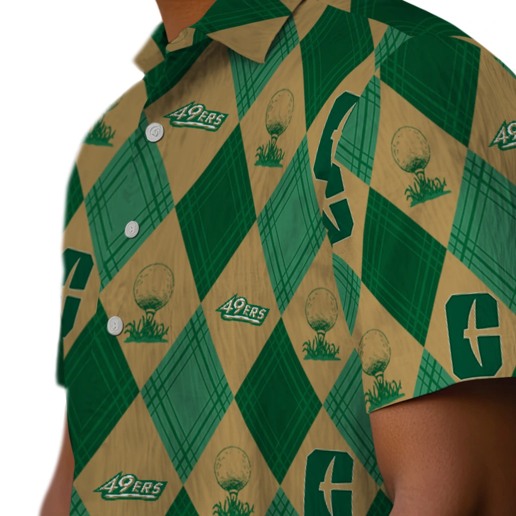 Charlotte 49ers Hawaiian Shirt - Golfing Plaid | Hula Hawaiian Shirts