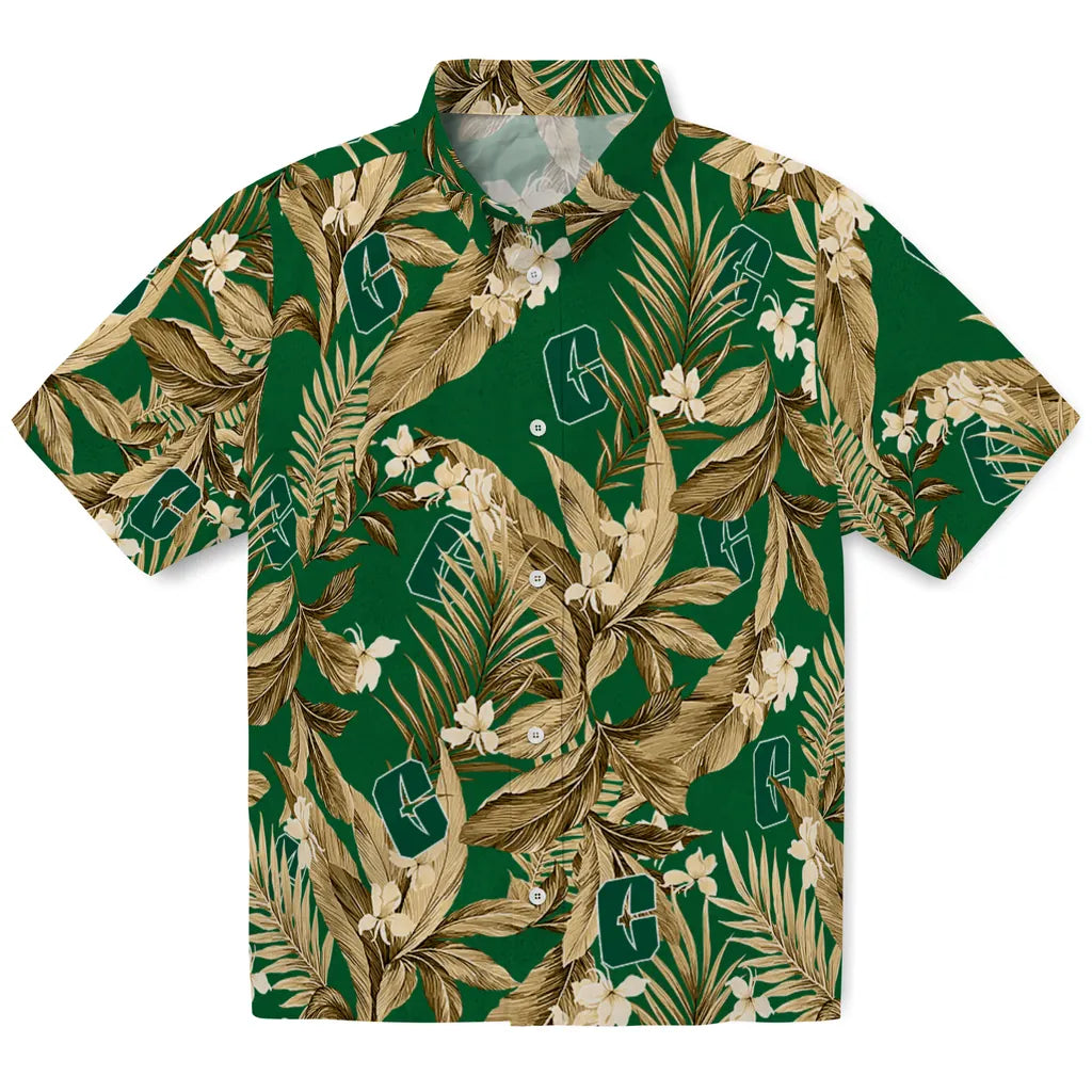 Charlotte 49ers Hawaiian Shirt - Palm Leaves | Hula Hawaiian Shirts