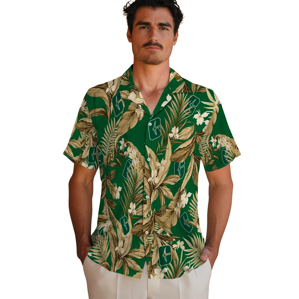 Charlotte 49ers Hawaiian Shirt - Palm Leaves | Hula Hawaiian Shirts