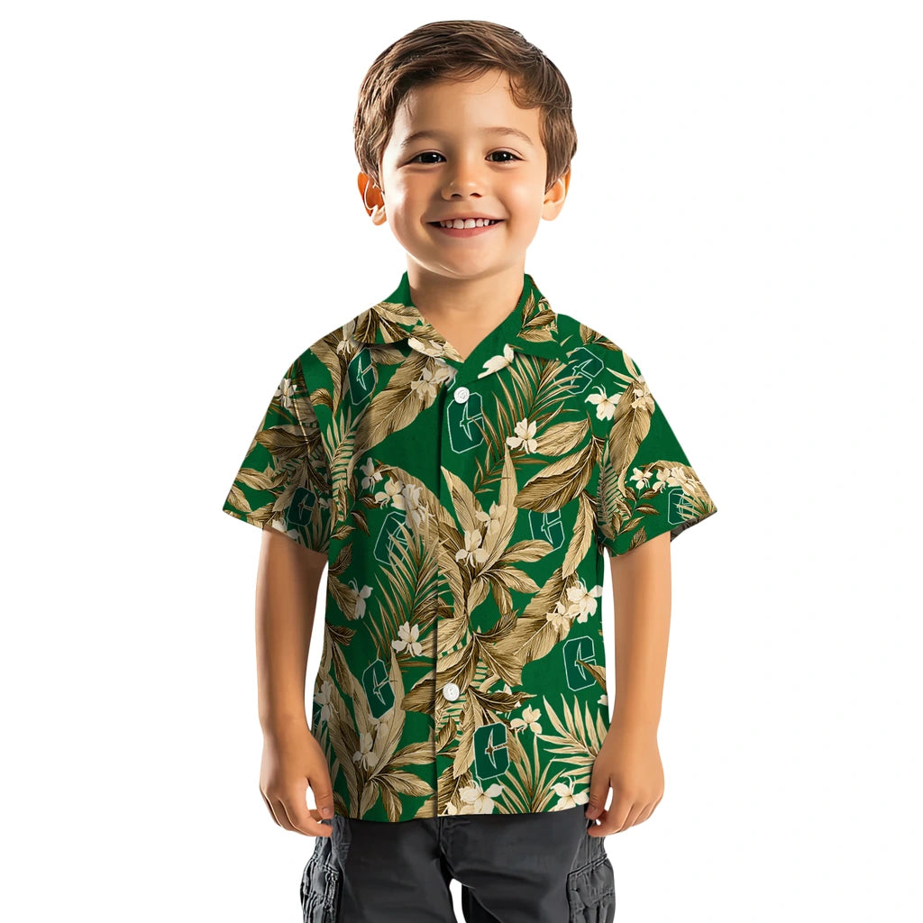 Charlotte 49ers Hawaiian Shirt - Palm Leaves | Hula Hawaiian Shirts