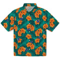 Charlotte Hornets Hawaiian Shirt - Hibiscus and Palm Leaves | Hula Hawaiian Shirts
