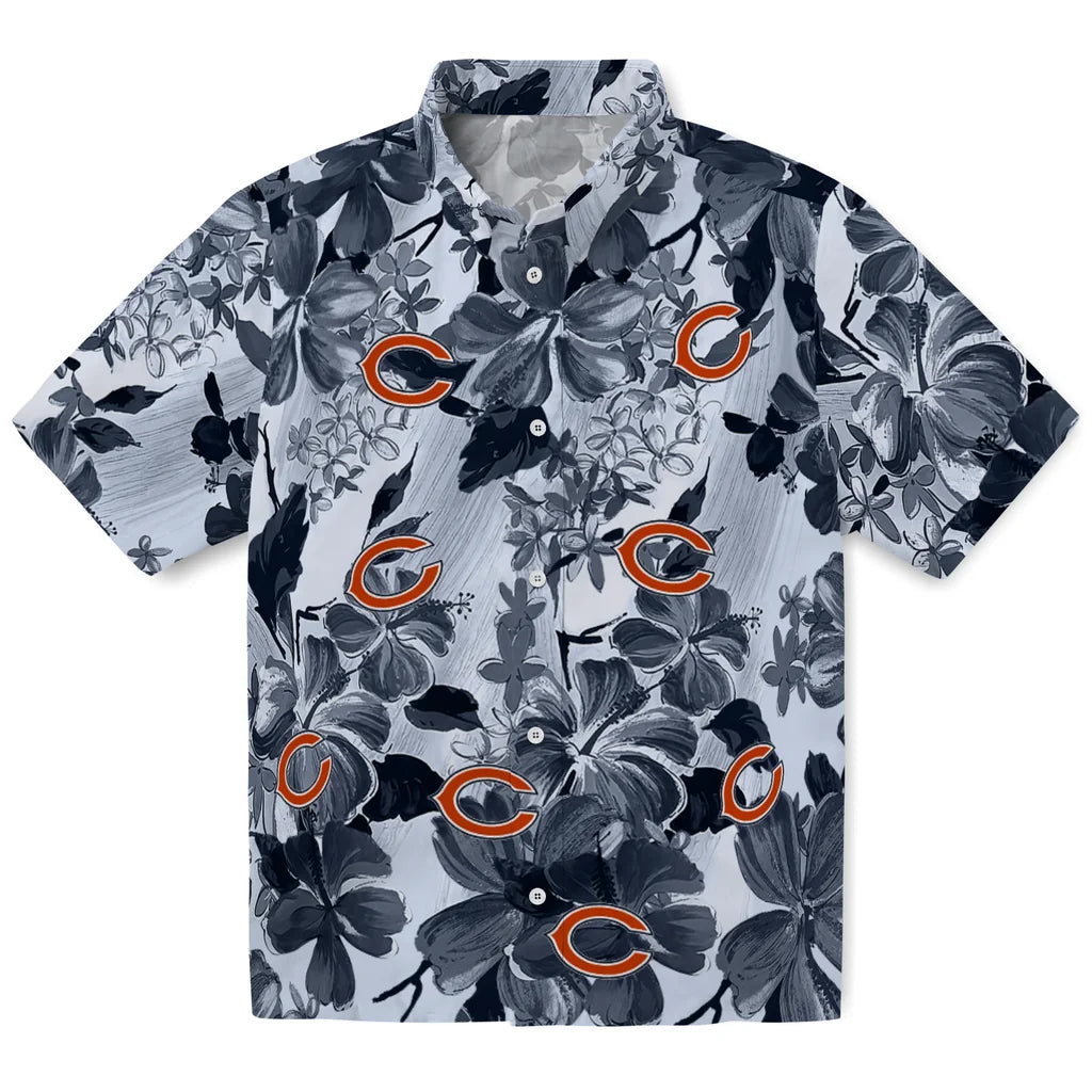 Chicago Bears Hawaiian Shirt - Hibiscus Arrangement | Hula Hawaiian Shirts