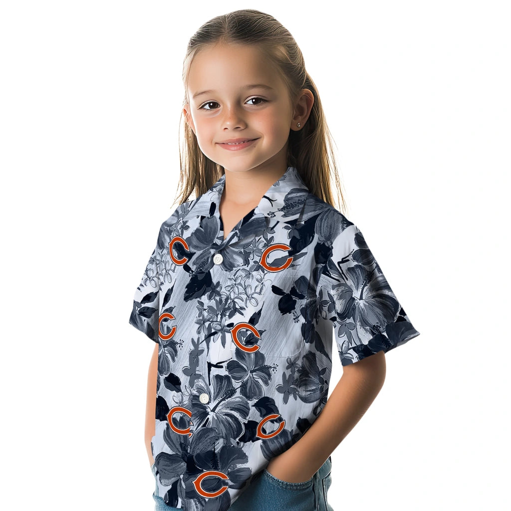 Chicago Bears Hawaiian Shirt - Hibiscus Arrangement | Hula Hawaiian Shirts