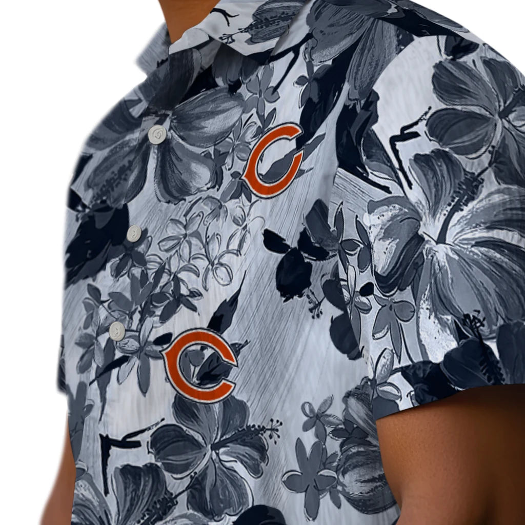 Chicago Bears Hawaiian Shirt - Hibiscus Arrangement | Hula Hawaiian Shirts