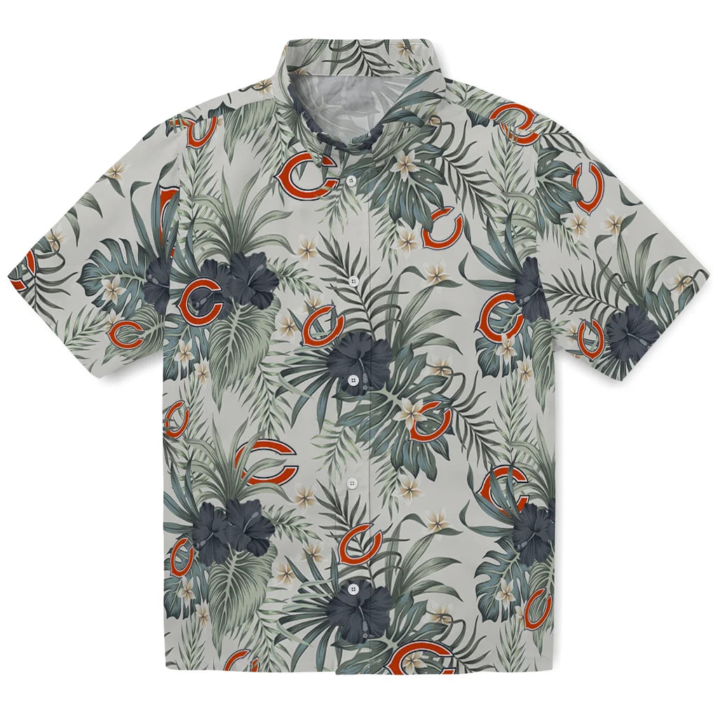 Chicago Bears Hawaiian Shirt - Hibiscus Designs | Hula Hawaiian Shirts