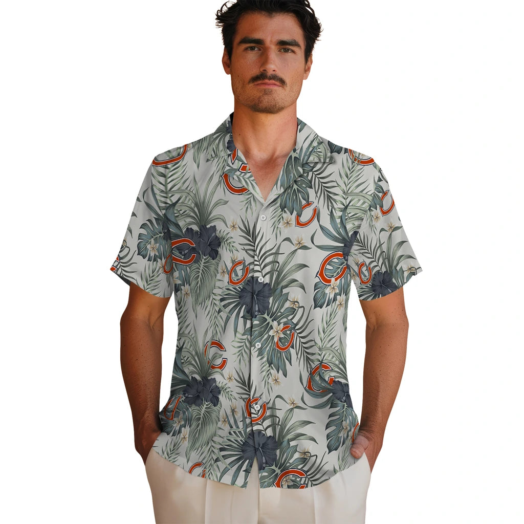 Chicago Bears Hawaiian Shirt - Hibiscus Designs | Hula Hawaiian Shirts
