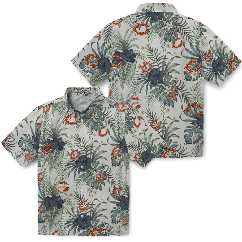 Chicago Bears Hawaiian Shirt - Hibiscus Designs | Hula Hawaiian Shirts