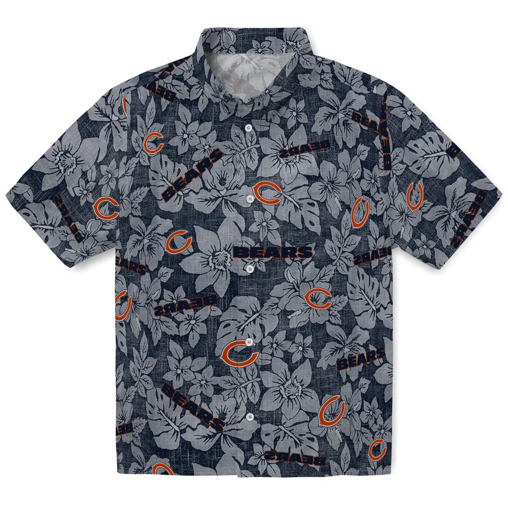 Chicago Bears Hawaiian Shirt - Hibiscus Oasis | Hula Hawaiian Shirts