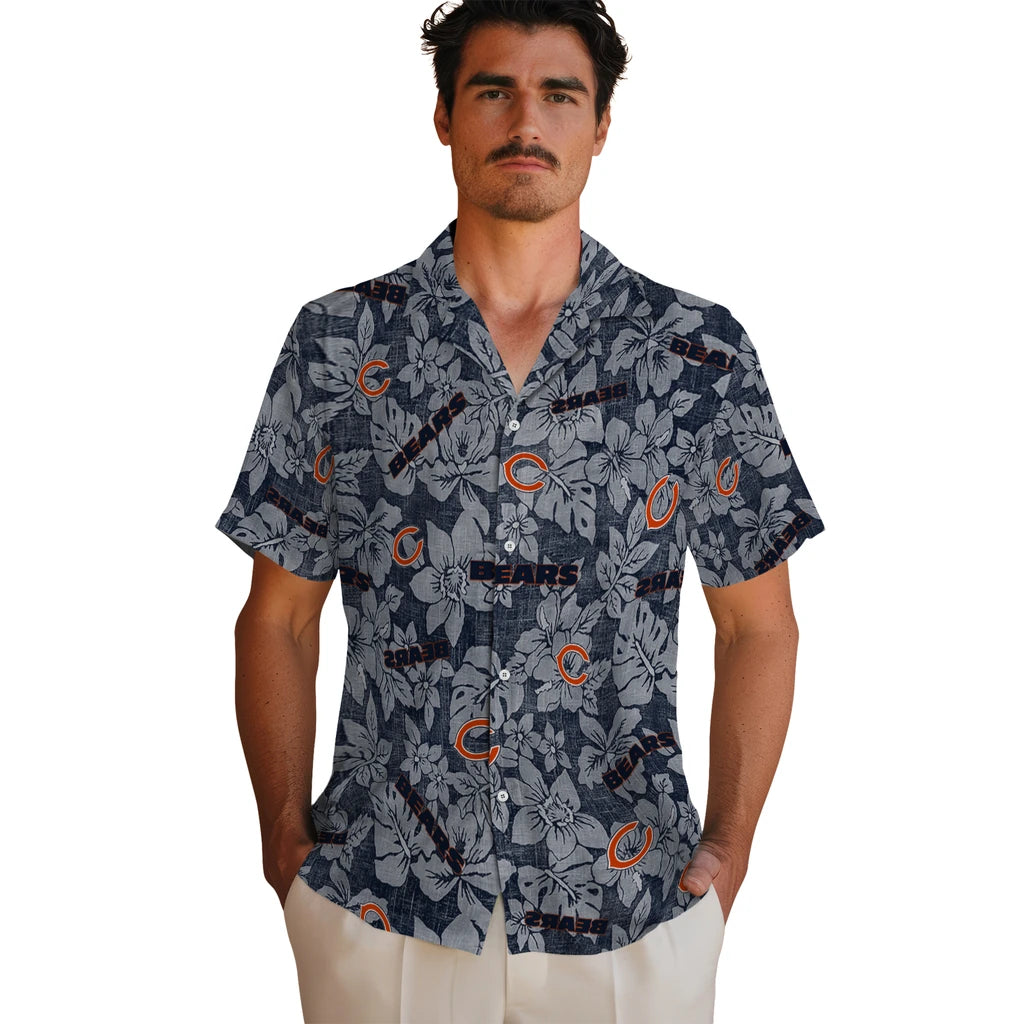 Chicago Bears Hawaiian Shirt - Hibiscus Oasis | Hula Hawaiian Shirts