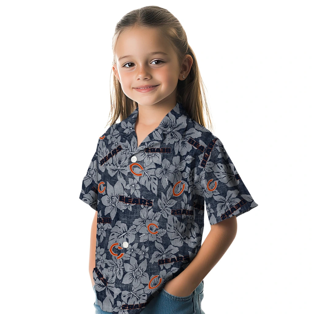 Chicago Bears Hawaiian Shirt - Hibiscus Oasis | Hula Hawaiian Shirts