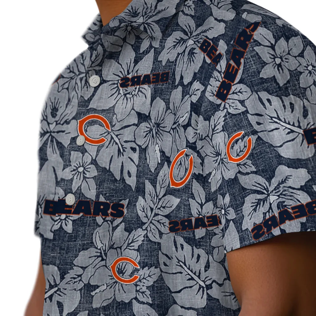 Chicago Bears Hawaiian Shirt - Hibiscus Oasis | Hula Hawaiian Shirts