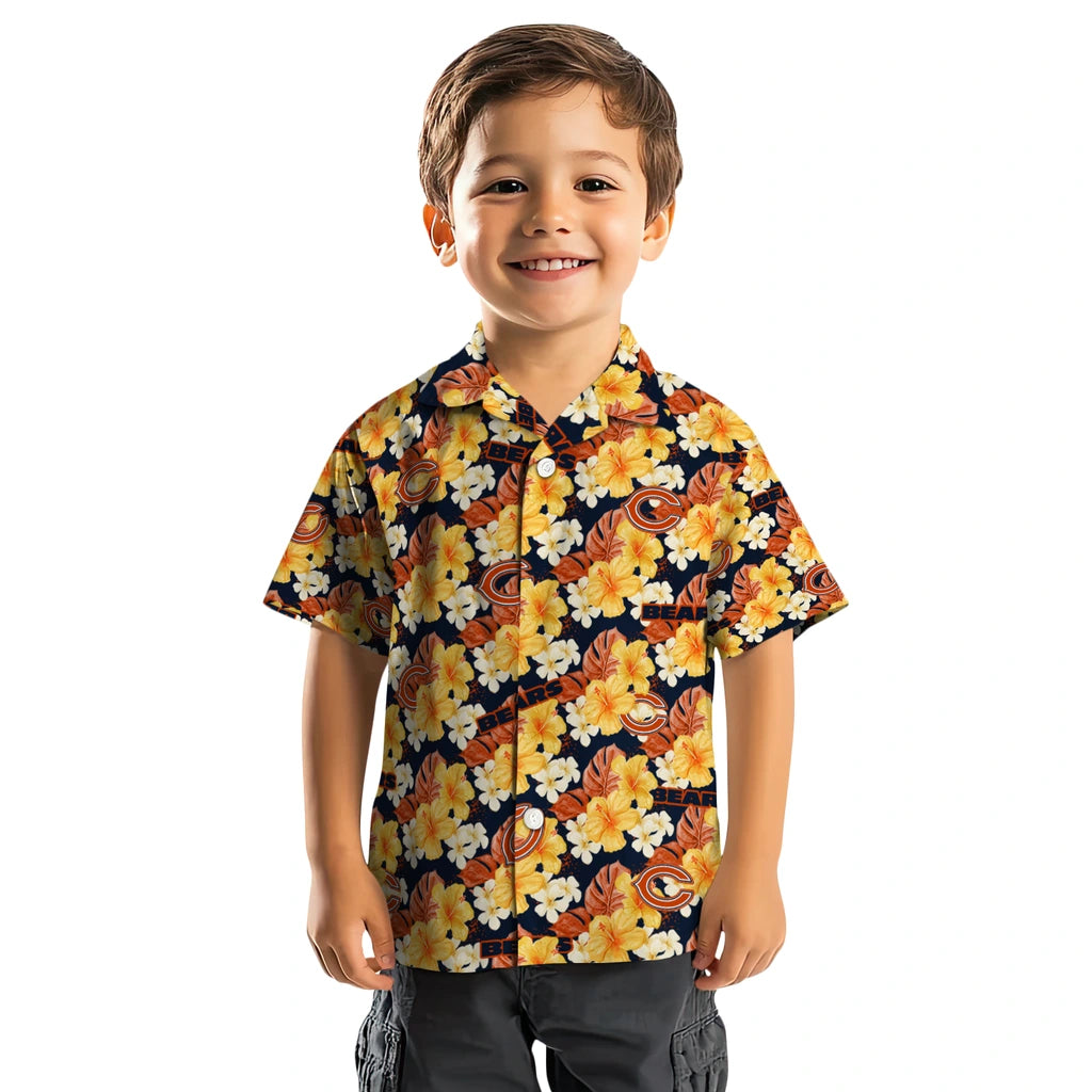 Chicago Bears Hawaiian Shirt - Hibiscus Tropics | Hula Hawaiian Shirts