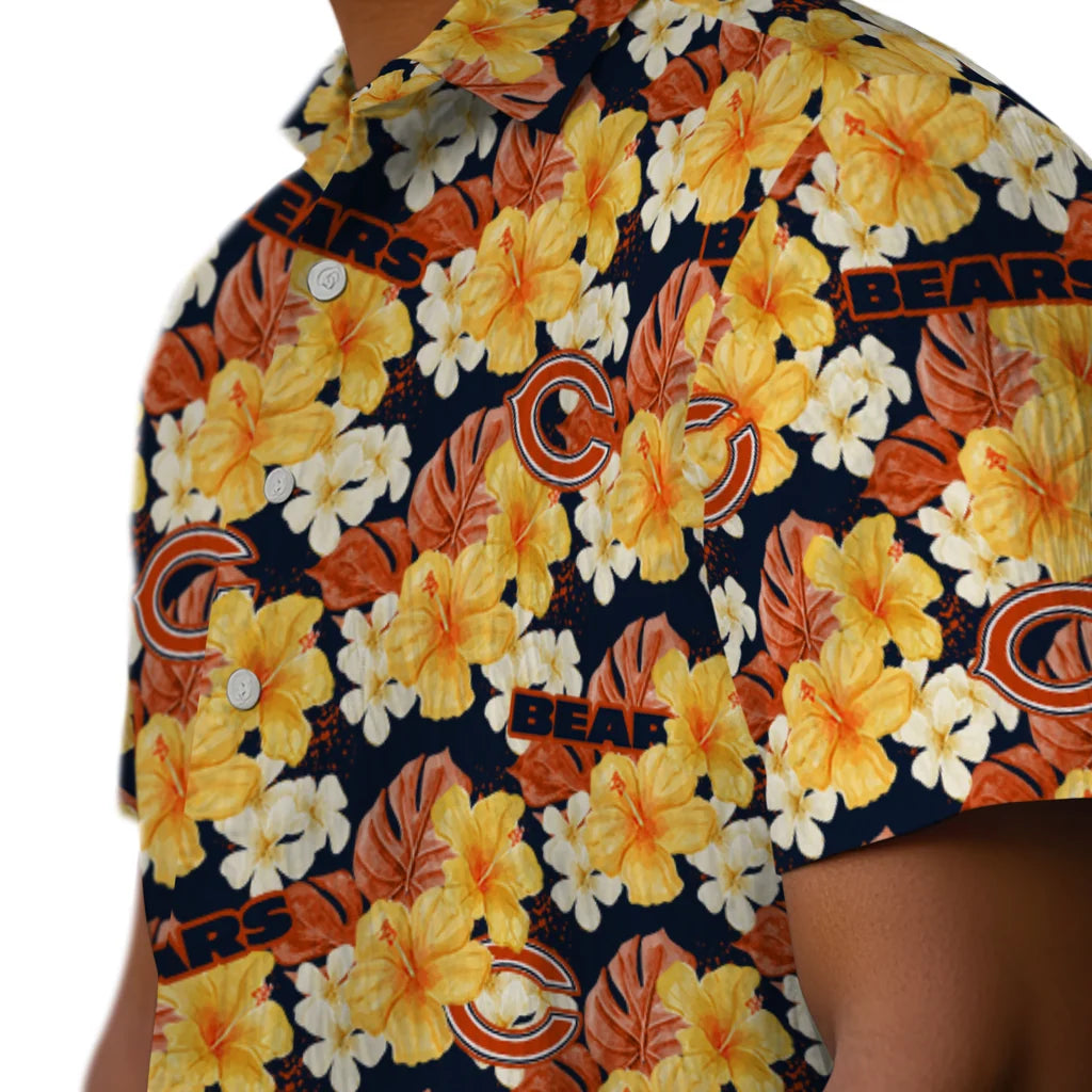 Chicago Bears Hawaiian Shirt - Hibiscus Tropics | Hula Hawaiian Shirts
