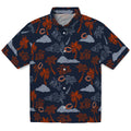 Chicago Bears Hawaiian Shirt - Palm And Clouds | Hula Hawaiian Shirts
