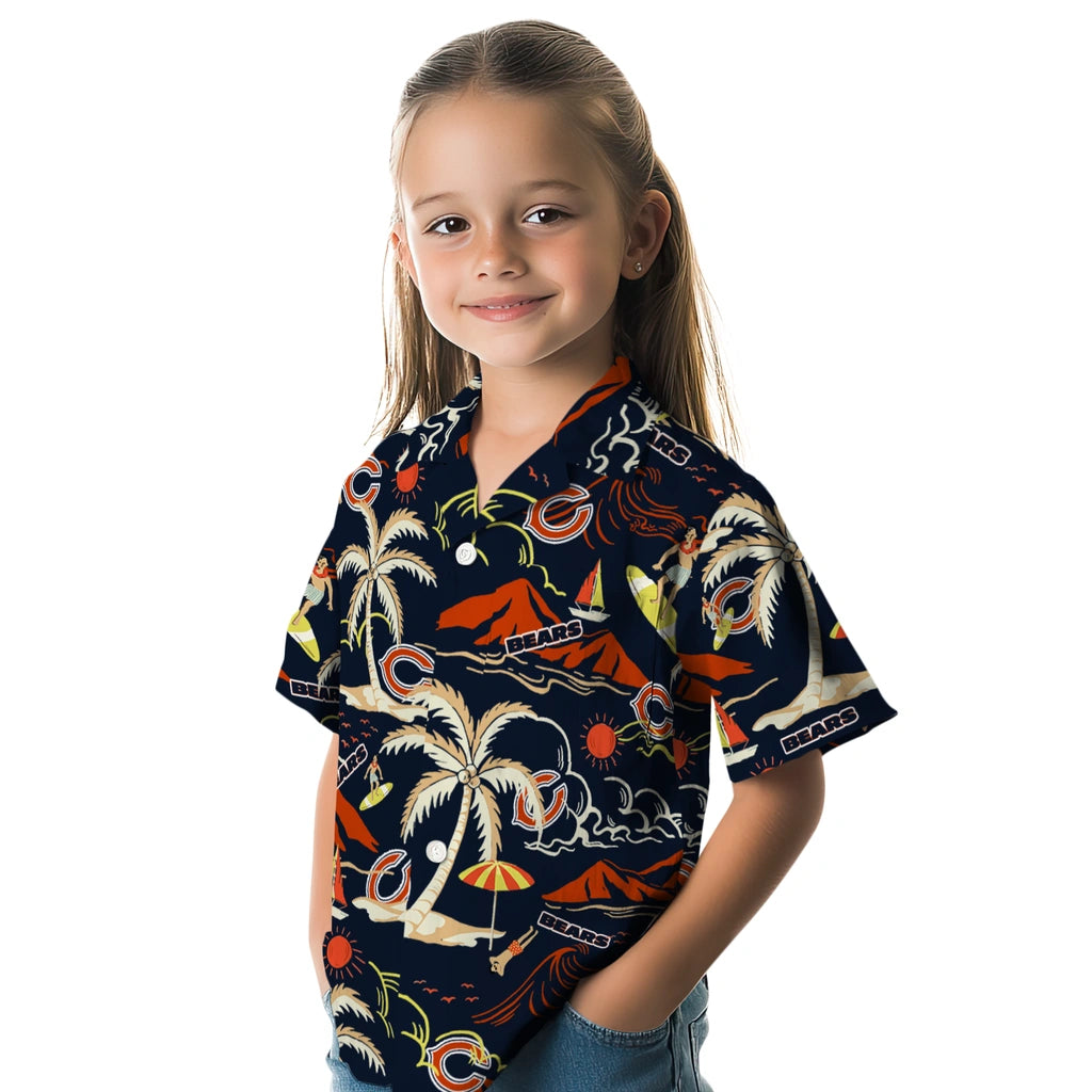 Chicago Bears Hawaiian Shirt - Palm Tree Island | Hula Hawaiian Shirts