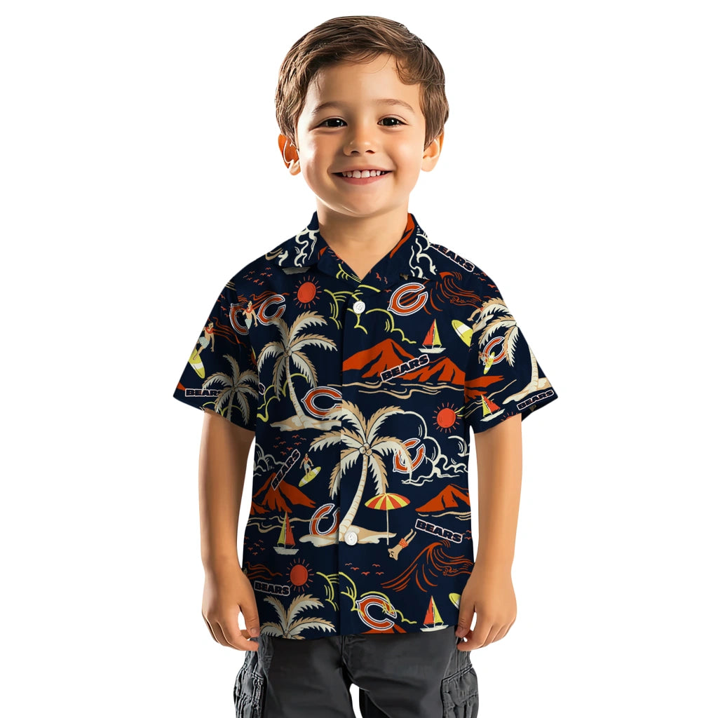 Chicago Bears Hawaiian Shirt - Palm Tree Island | Hula Hawaiian Shirts