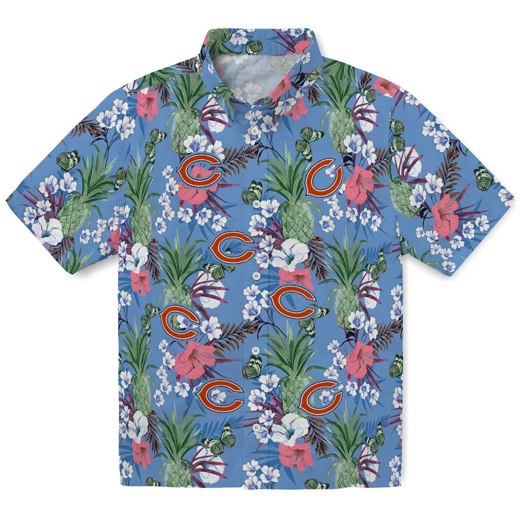 Chicago Bears Hawaiian Shirt - Pineapple Bouquet | Hula Hawaiian Shirts
