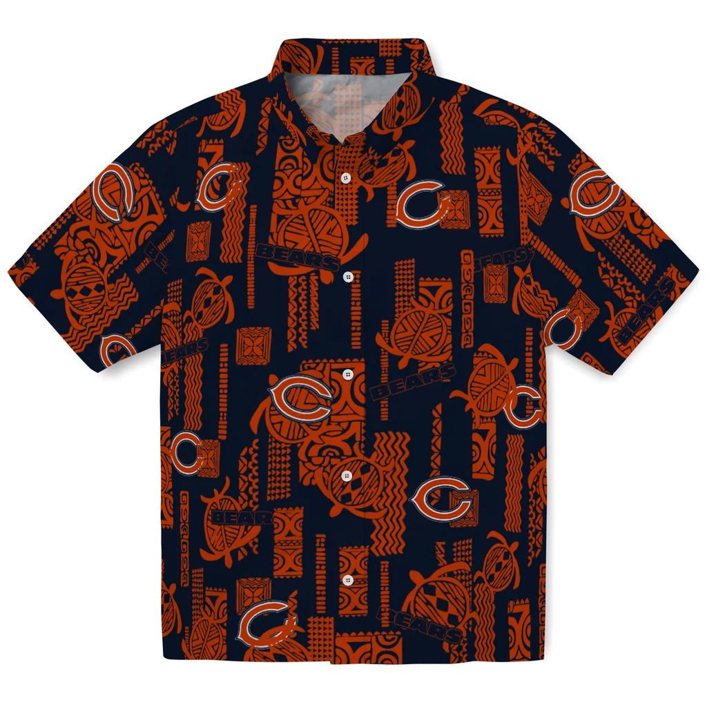 Chicago Bears Hawaiian Shirt - Turtle Lines | Hula Hawaiian Shirts