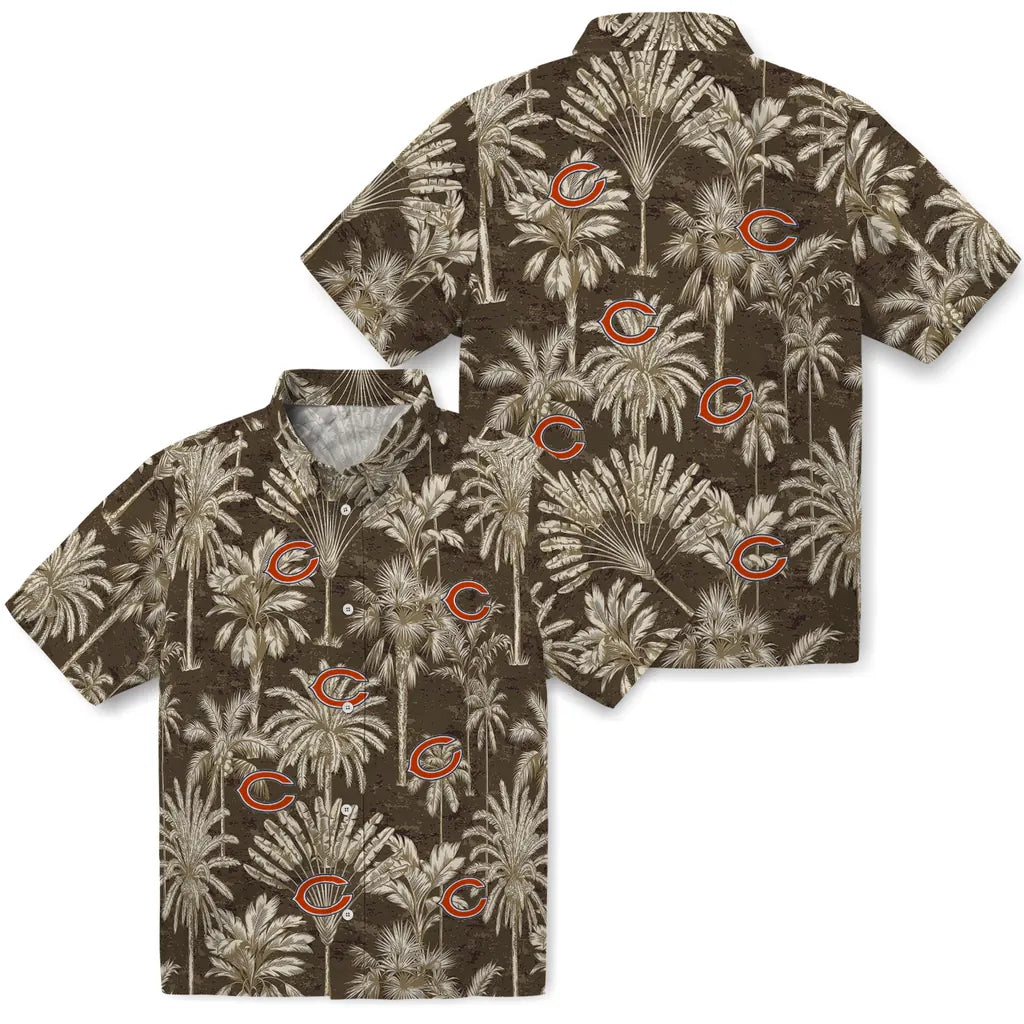 Chicago Bears Hawaiian Shirt - Vintage Palm Tree | Hula Hawaiian Shirts
