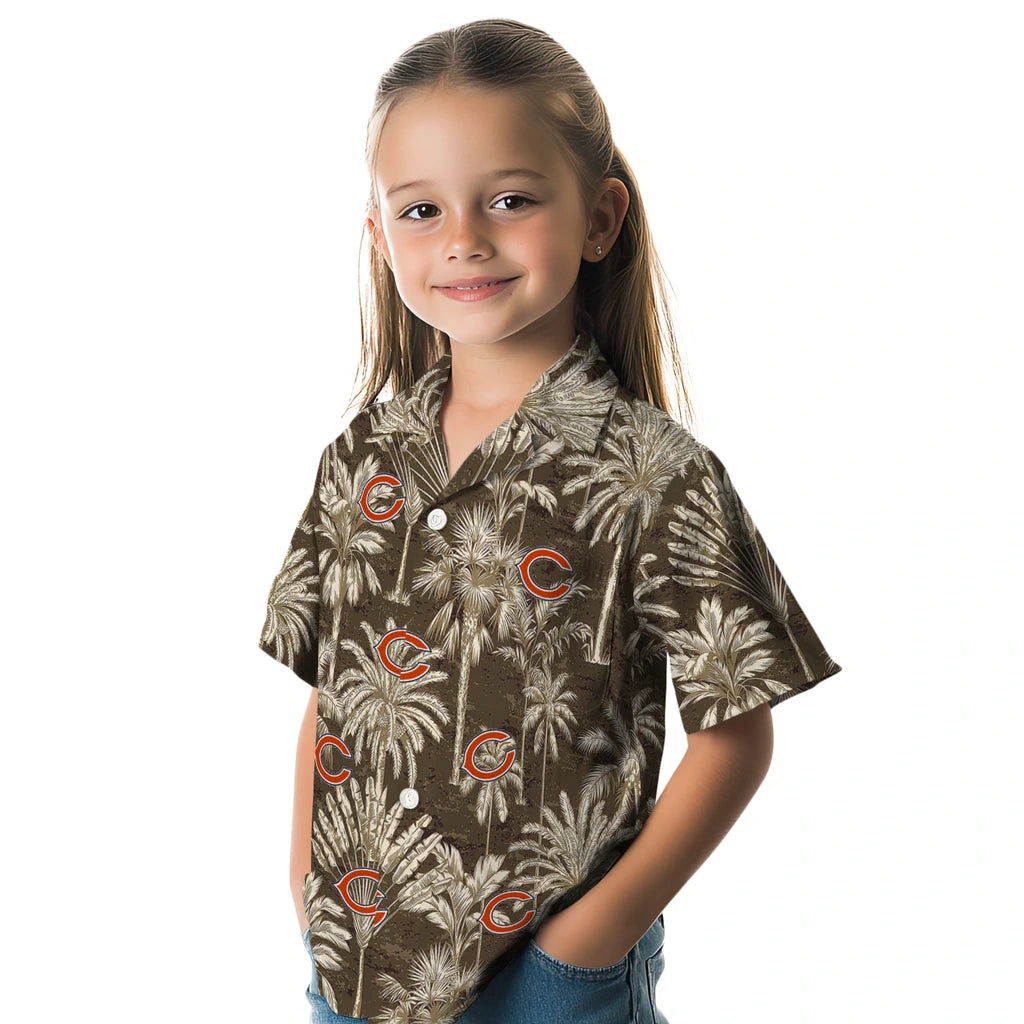 Chicago Bears Hawaiian Shirt - Vintage Palm Tree | Hula Hawaiian Shirts