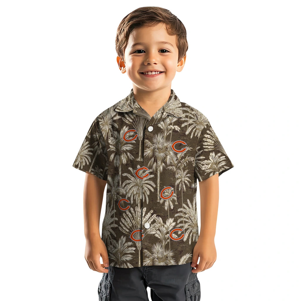Chicago Bears Hawaiian Shirt - Vintage Palm Tree | Hula Hawaiian Shirts