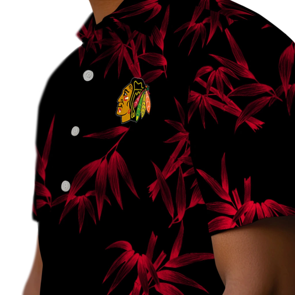 Chicago Blackhawks Hawaiian Shirt - Bamboo Branches | Hula Hawaiian Shirts