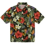 Chicago Blackhawks Hawaiian Shirt - Hawaii Floral Hibiscus | Hula Hawaiian Shirts