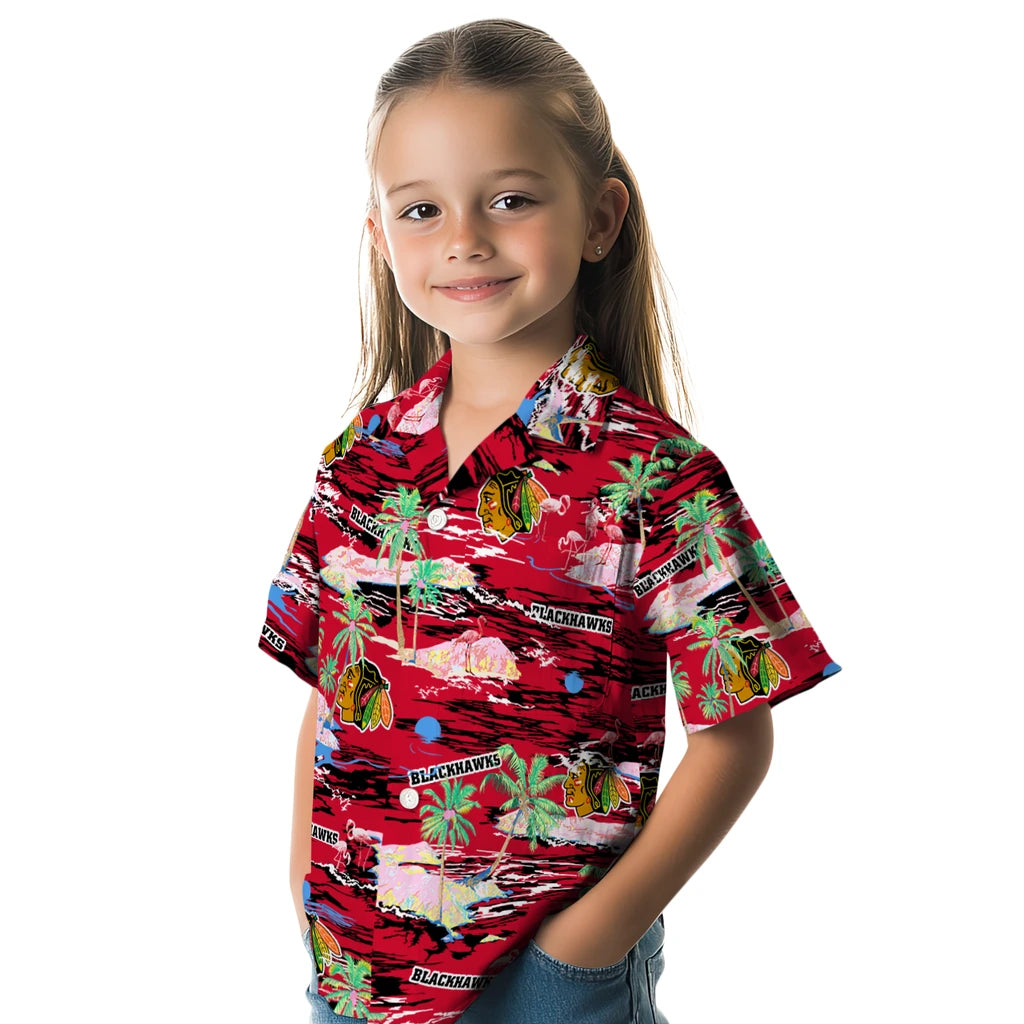 Chicago Blackhawks Hawaiian Shirt - Hawaii Island | Hula Hawaiian Shirts