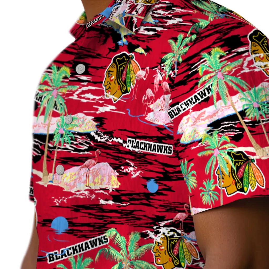 Chicago Blackhawks Hawaiian Shirt - Hawaii Island | Hula Hawaiian Shirts