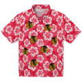 Chicago Blackhawks Hawaiian Shirt - Hibiscus Cluster | Hula Hawaiian Shirts
