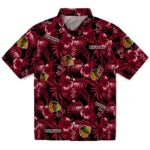 Chicago Blackhawks Hawaiian Shirt - Hibiscus Exotic | Hula Hawaiian Shirts