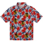 Chicago Blackhawks Hawaiian Shirt - Hibiscus Fiesta | Hula Hawaiian Shirts